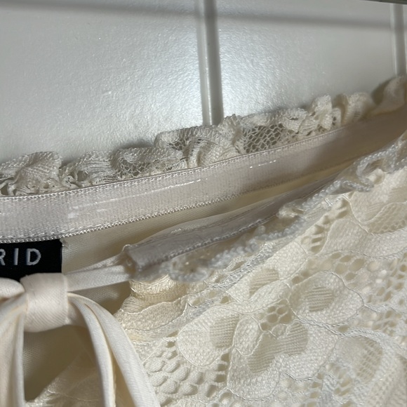 Torrid Stretch Lace Off Shoulder Corset Seamed Long Sleeve Top - Picture 9 of 9